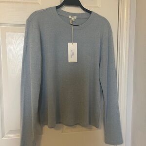 Light blue crew neck long sleeve sweater, XL